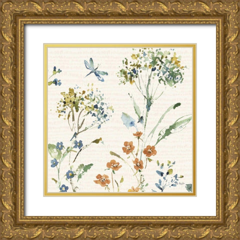 Zest of Happy II Rust Gold Ornate Wood Framed Art Print with Double Matting by Audit, Lisa