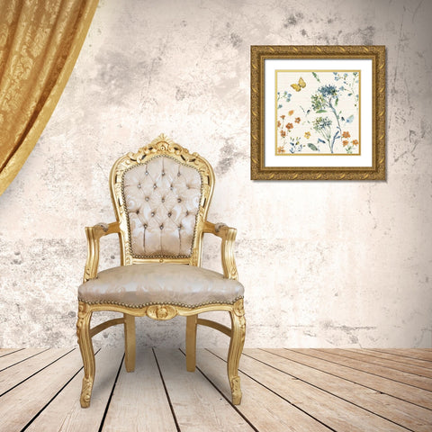 Zest of Happy III Rust Gold Ornate Wood Framed Art Print with Double Matting by Audit, Lisa