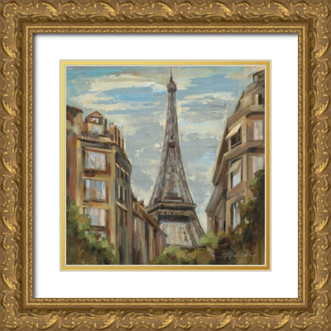 A Moment in Paris I Gold Ornate Wood Framed Art Print with Double Matting by Vassileva, Silvia
