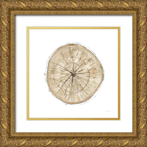 Natures Leaves VI Gold Ornate Wood Framed Art Print with Double Matting by Grove, Beth