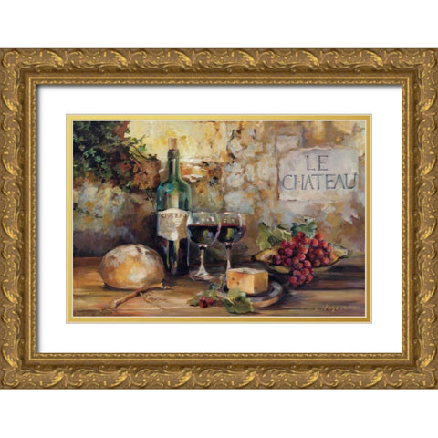Le Chateau - WAG Gold Ornate Wood Framed Art Print with Double Matting by Hageman, Marilyn