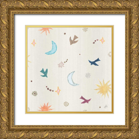 My Bohemian Life Pattern III Gold Ornate Wood Framed Art Print with Double Matting by Brissonnet, Daphne