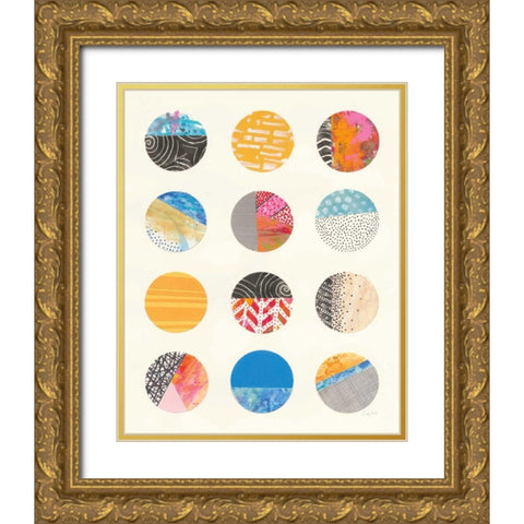 Repetition II Gold Ornate Wood Framed Art Print with Double Matting by Prahl, Courtney