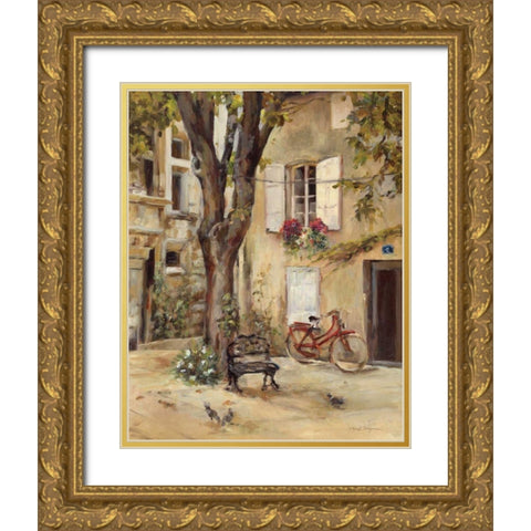 Provence Village I Gold Ornate Wood Framed Art Print with Double Matting by Hageman, Marilyn