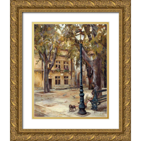Provence Village II Gold Ornate Wood Framed Art Print with Double Matting by Hageman, Marilyn