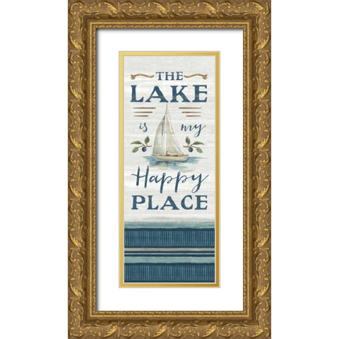 Lakeside Retreat IX Gold Ornate Wood Framed Art Print with Double Matting by Vassileva, Silvia