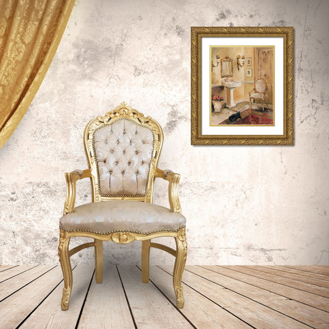 French Bath II Gold Ornate Wood Framed Art Print with Double Matting by Hageman, Marilyn