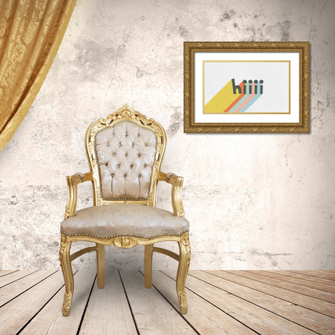 Rainbow Words VI Gold Ornate Wood Framed Art Print with Double Matting by Hershey, Moira