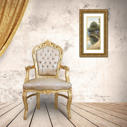By the Waterways I Crop II Gold Ornate Wood Framed Art Print with Double Matting by Wiens, James