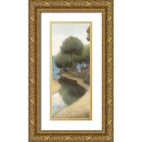By the Waterways I Crop II Gold Ornate Wood Framed Art Print with Double Matting by Wiens, James
