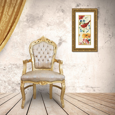 Rainbow Garden VII - Cream Gold Ornate Wood Framed Art Print with Double Matting by Audit, Lisa