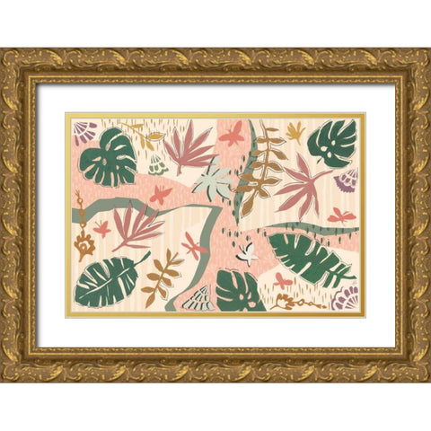 Desert Flair II Color Gold Ornate Wood Framed Art Print with Double Matting by Brissonnet, Daphne