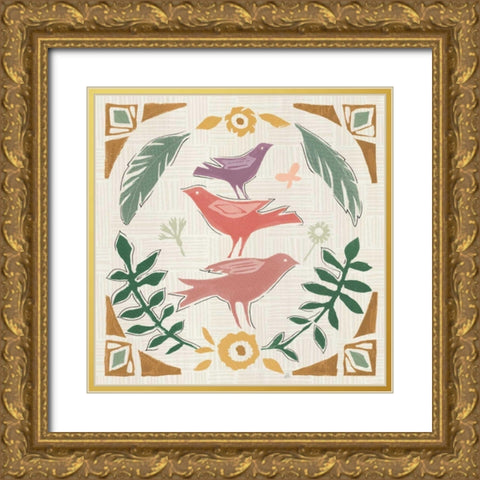 Desert Flair IV Color Gold Ornate Wood Framed Art Print with Double Matting by Brissonnet, Daphne