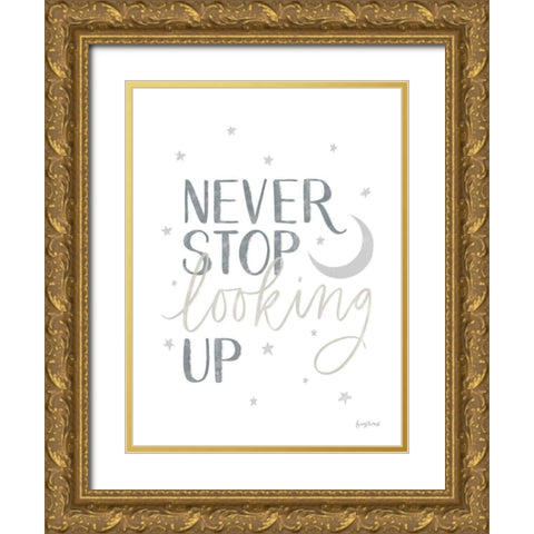 Little Child I Gold Ornate Wood Framed Art Print with Double Matting by Thorns, Becky