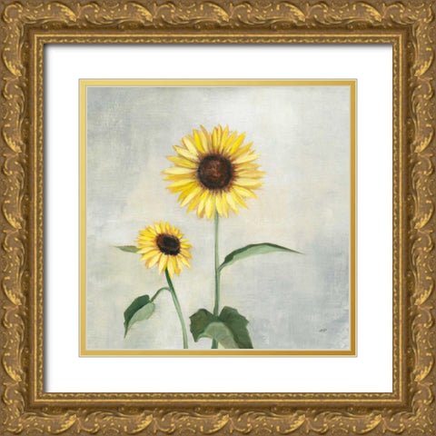 Sunny Blooms I Gold Ornate Wood Framed Art Print with Double Matting by Purinton, Julia