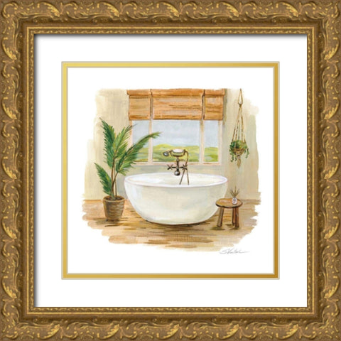 Sunny Spa I Gold Ornate Wood Framed Art Print with Double Matting by Vassileva, Silvia