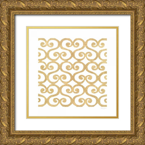Simply Elegant VI Gold Ornate Wood Framed Art Print with Double Matting by Green, Nancy