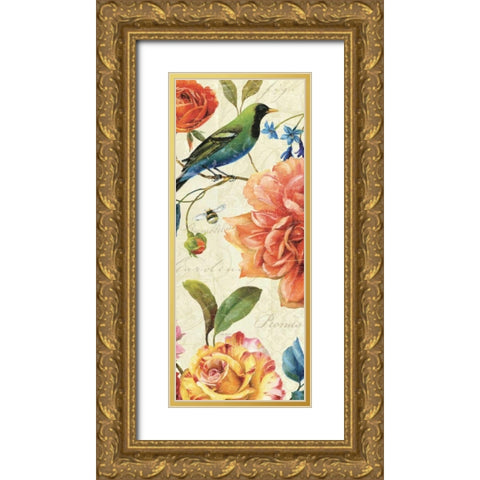 Rainbow Garden VI Gold Ornate Wood Framed Art Print with Double Matting by Audit, Lisa