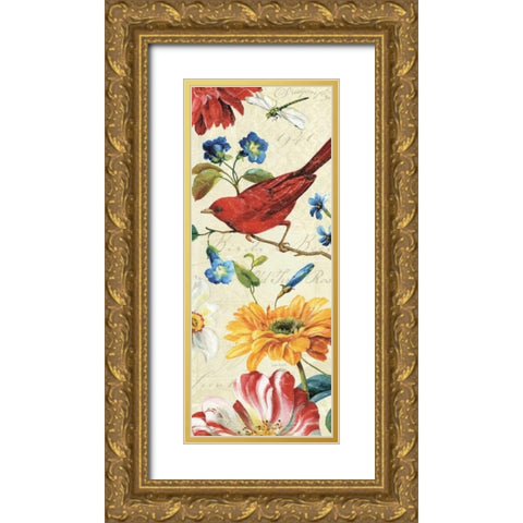 Rainbow Garden VII Gold Ornate Wood Framed Art Print with Double Matting by Audit, Lisa