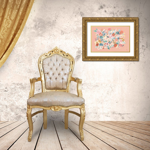 Under the Sea VI Gold Ornate Wood Framed Art Print with Double Matting by Marshall, Laura