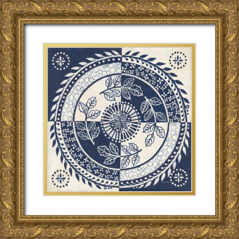 Hemma II Gold Ornate Wood Framed Art Print with Double Matting by Lovell, Kathrine
