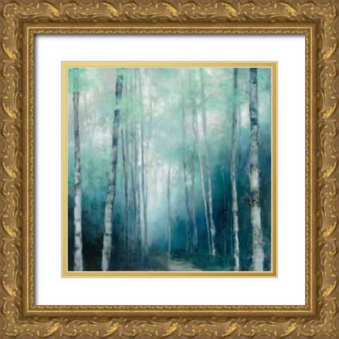 To the Woods Gold Ornate Wood Framed Art Print with Double Matting by Purinton, Julia