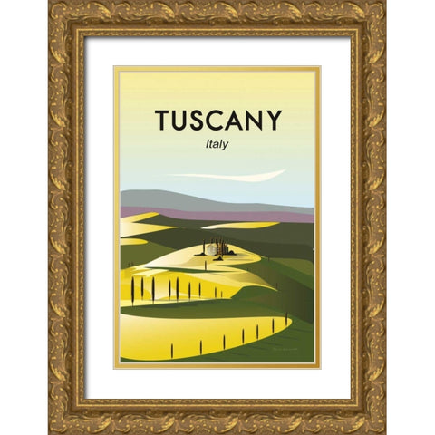 Tuscany Gold Ornate Wood Framed Art Print with Double Matting by Escalante, Omar