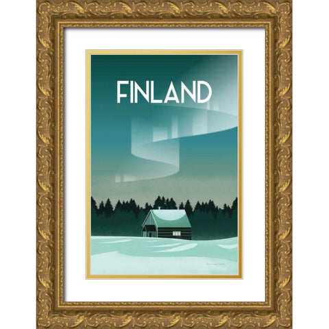 Finland I Gold Ornate Wood Framed Art Print with Double Matting by Escalante, Omar