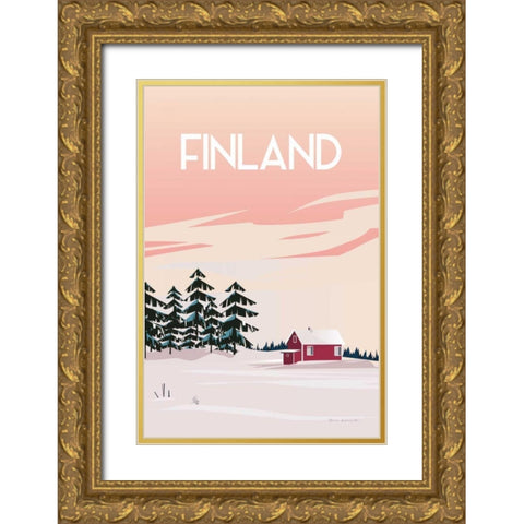 Finland II Gold Ornate Wood Framed Art Print with Double Matting by Escalante, Omar