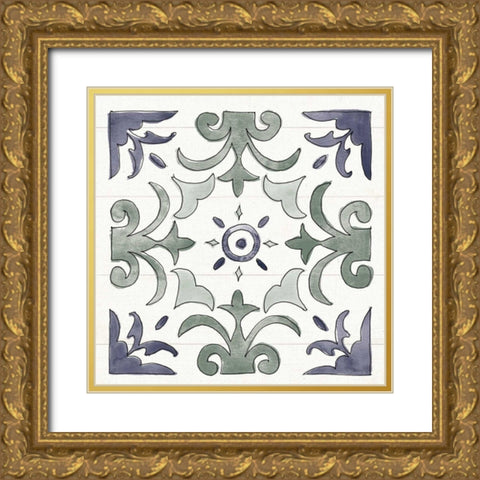 Country Love VIII Dark Gold Ornate Wood Framed Art Print with Double Matting by Tavoletti, Anne