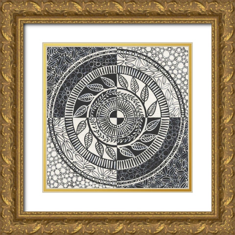 Hemma I BC Gold Ornate Wood Framed Art Print with Double Matting by Lovell, Kathrine