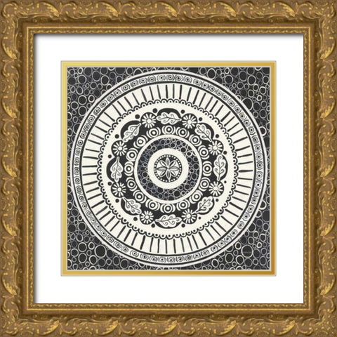 Hemma IV BC Gold Ornate Wood Framed Art Print with Double Matting by Lovell, Kathrine