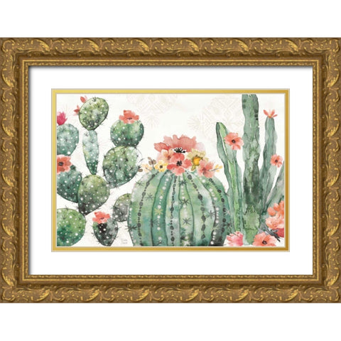 Sweet Southwest I Gold Ornate Wood Framed Art Print with Double Matting by June, Dina