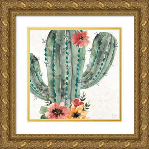 Sweet Southwest II Gold Ornate Wood Framed Art Print with Double Matting by June, Dina