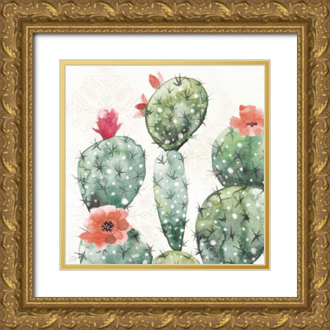Sweet Southwest III Gold Ornate Wood Framed Art Print with Double Matting by June, Dina