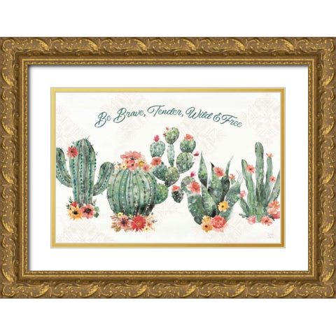 Sweet Southwest VIII Gold Ornate Wood Framed Art Print with Double Matting by June, Dina