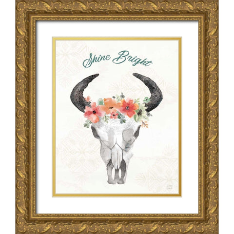 Sweet Southwest XVI Gold Ornate Wood Framed Art Print with Double Matting by June, Dina