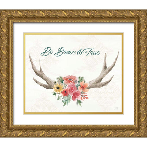 Sweet Southwest XVII Gold Ornate Wood Framed Art Print with Double Matting by June, Dina