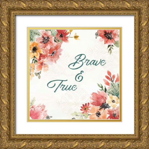 Sweet Southwest XX Gold Ornate Wood Framed Art Print with Double Matting by June, Dina