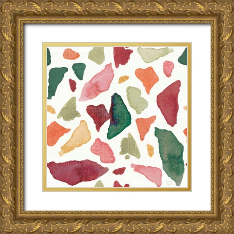 Sweet Southwest Pattern IV Gold Ornate Wood Framed Art Print with Double Matting by June, Dina