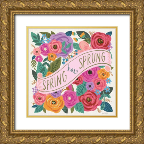 Spring Has Sprung I Gold Ornate Wood Framed Art Print with Double Matting by Tavoletti, Anne