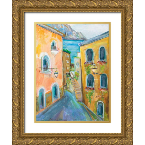 Positano I Gold Ornate Wood Framed Art Print with Double Matting by Vertentes, Jeanette