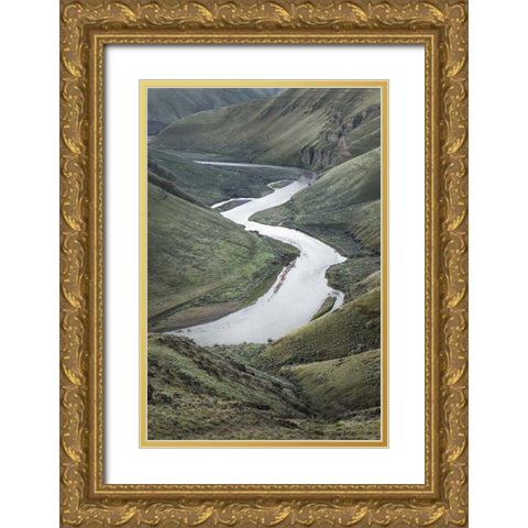 John Day River Oregon II Gold Ornate Wood Framed Art Print with Double Matting by Majchrowicz, Alan
