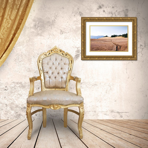 Hurricane Hill I Gold Ornate Wood Framed Art Print with Double Matting by Marshall, Laura