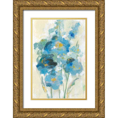 Loose Bouquet I Gold Ornate Wood Framed Art Print with Double Matting by Vassileva, Silvia