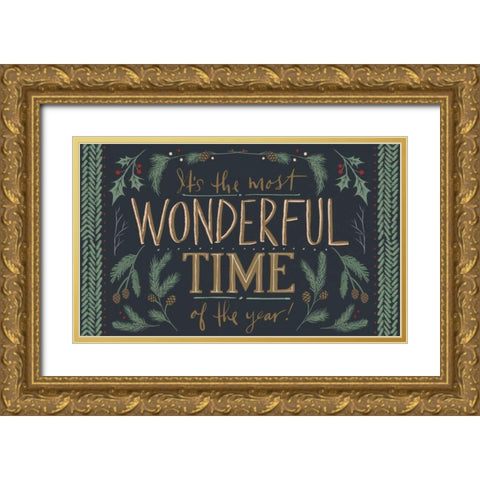 Wonderful Time V Gold Ornate Wood Framed Art Print with Double Matting by Tavoletti, Anne