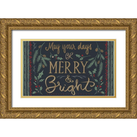 Wonderful Time VII Gold Ornate Wood Framed Art Print with Double Matting by Tavoletti, Anne