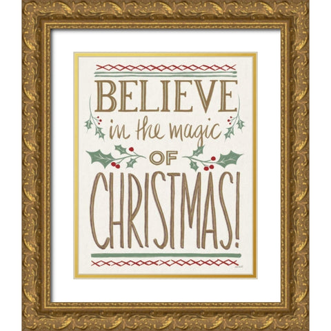 Wonderful Time II Light Gold Ornate Wood Framed Art Print with Double Matting by Tavoletti, Anne