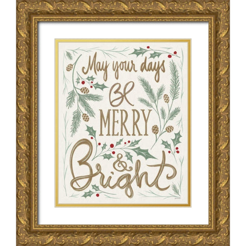 Wonderful Time III Light Gold Ornate Wood Framed Art Print with Double Matting by Tavoletti, Anne