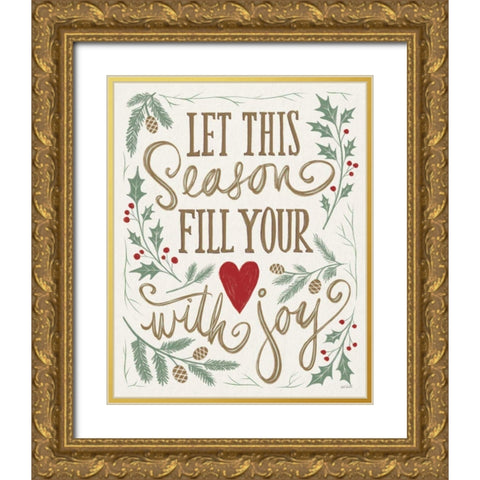 Wonderful Time IV Light Gold Ornate Wood Framed Art Print with Double Matting by Tavoletti, Anne